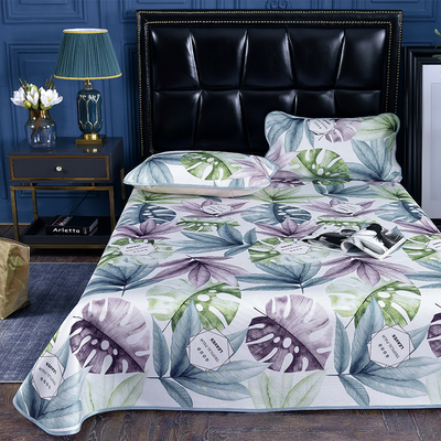 印花水洗席三件套床品套件