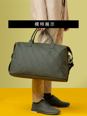 防水皮质旅行包大容量防水旅行袋手提行李包袋健身包