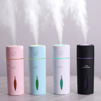 车载加湿器_简约usb加湿器大雾量叶子加湿器迷你超声波夜灯车载 