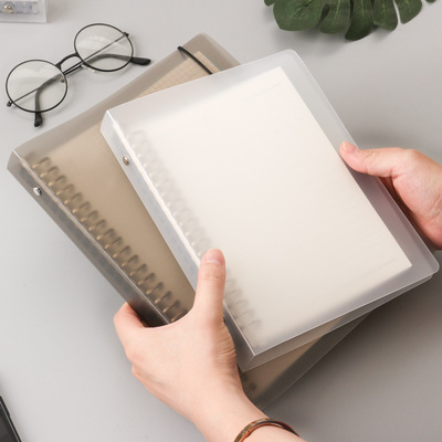 PP活页本可拆卸加厚笔记本子简约小清新活页记事本大号活页可定制