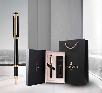 梦特娇签字笔商务高档签名笔金属笔杆中性笔企业定制logo