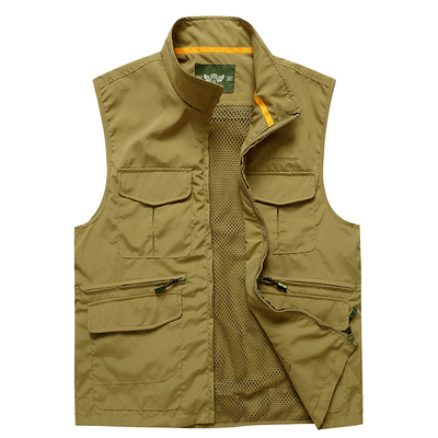 春夏季多口袋马甲定制工装坎肩马夹