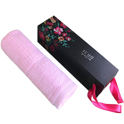 礼盒套装_纯棉条纹沙滩浴巾礼盒浴巾批发定订制logo