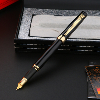 毕加索钢笔金属笔杆定制logo礼盒装铱金笔