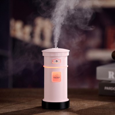 加湿器礼品_创意复古邮筒迷你便捷夜灯车载加湿器礼品定制