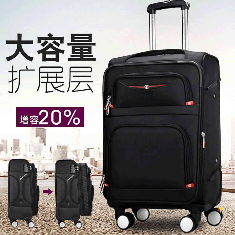 万向轮行李箱_跨境萨玛军刀牛津布拉杆箱 大容量商务旅行箱万向轮定制 